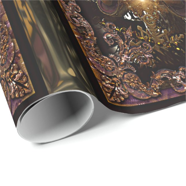 Papel De Regalo Victorian de San Nicolás del navidad (Esquina del rollo)