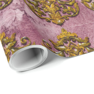 Papel De Regalo Victorian del damasco