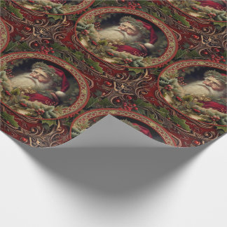 Papel De Regalo Victorian Santa
