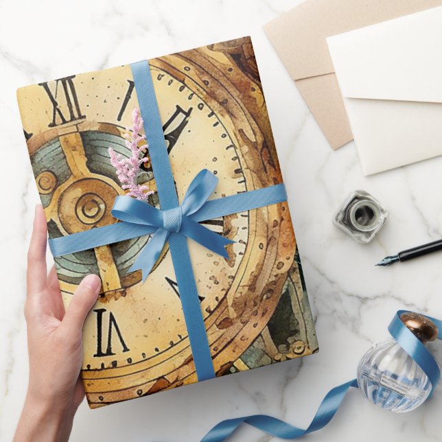 Papel De Regalo Victorian Steampunk (Regalar)