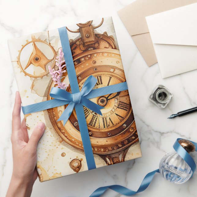 Papel De Regalo Victorian Steampunk (Regalar)