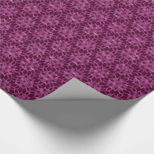 Papel De Regalo Victoriano del patrón de encaje de estrella blanca (Esquina)