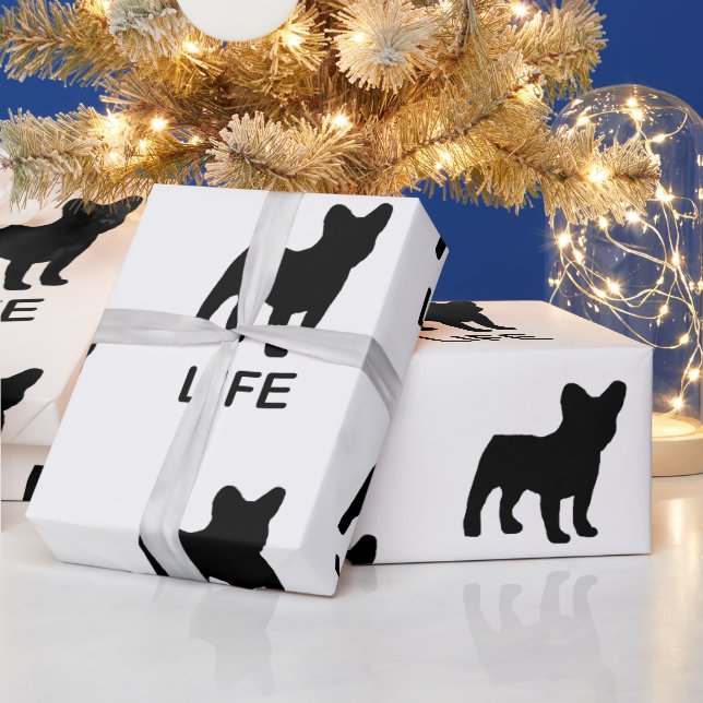Papel De Regalo vida de bulldog francesa (Vacaciones)