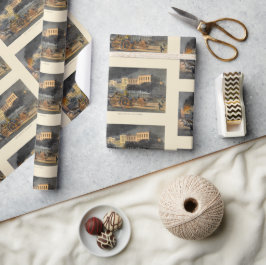 Papel De Regalo Vida de un patrón litográfico de Fireman Vintage 1