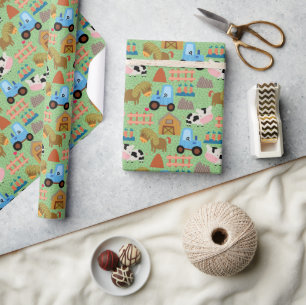 Papel De Regalo Vida en la granja de campo