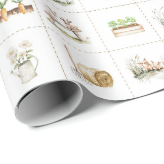 Papel De Regalo Vida rural granja