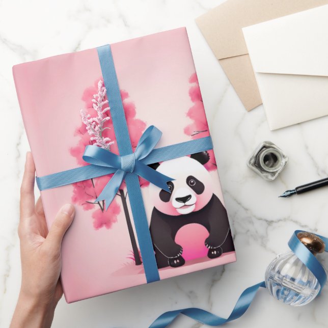 Papel De Regalo Vida silvestre y naturaleza de Panda (Regalar)
