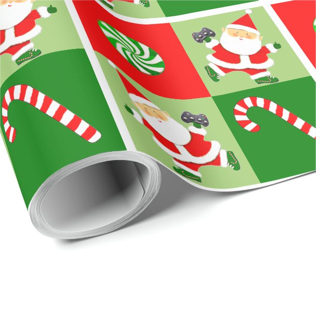 Papel De Regalo Video Gamer Holiday Gift (Esquina del rollo)