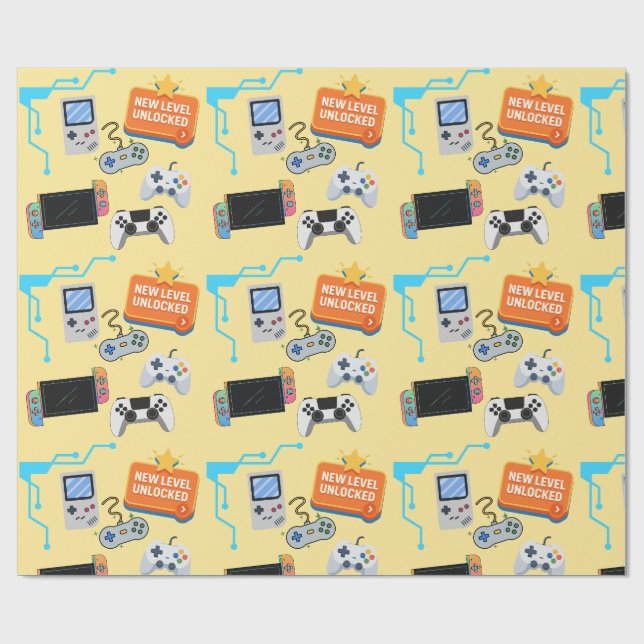 Papel De Regalo Videojuego (Superficie plana)