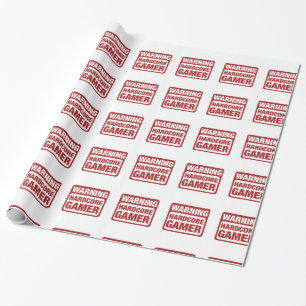 Papel De Regalo Videojugador incondicional amonestador