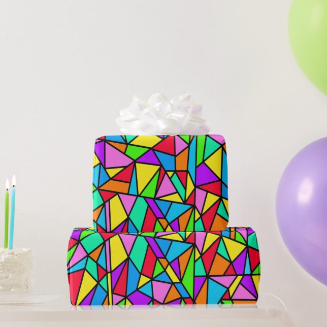 Papel De Regalo Vidrio de colores Arcoíris (Regalos de fiesta)