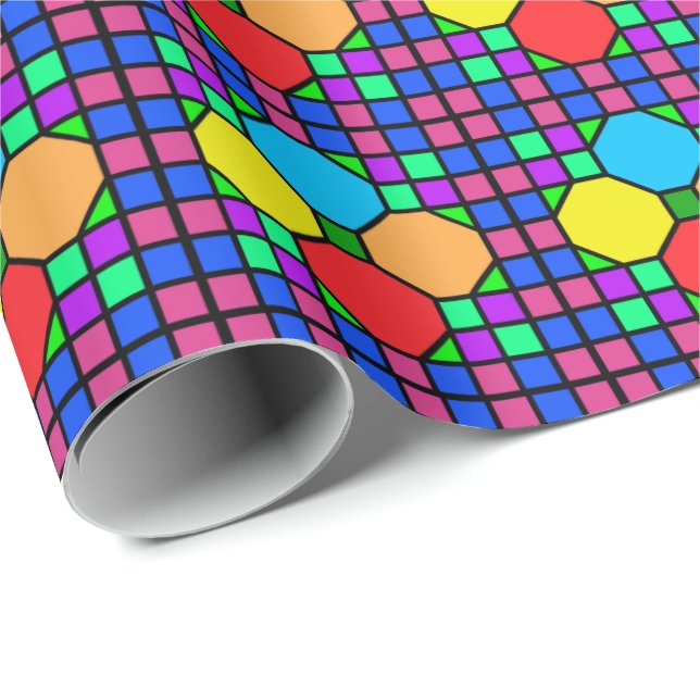 Papel De Regalo Vidrio emplomado (Esquina del rollo)