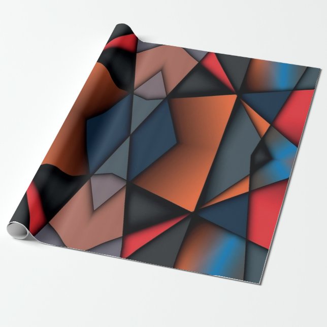 Papel De Regalo Vidrio manchado (Desenrollado)