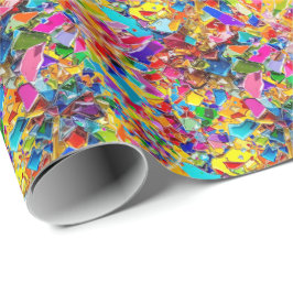 Papel De Regalo vidrio manchado roto