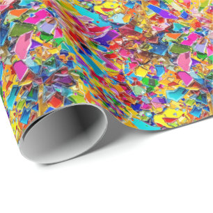 Papel De Regalo vidrio manchado roto