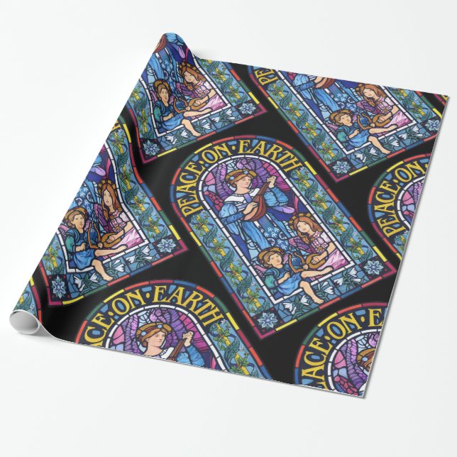 Papel De Regalo Vidrio teñido de la paz en la Tierra antes de Raph (Desenrollado)