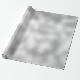 Papel De Regalo Vidrio urbano mínimo de plata gris gris blanco