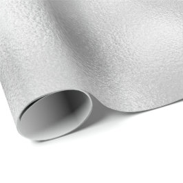 Papel De Regalo Vidrio urbano mínimo de plata gris gris blanco