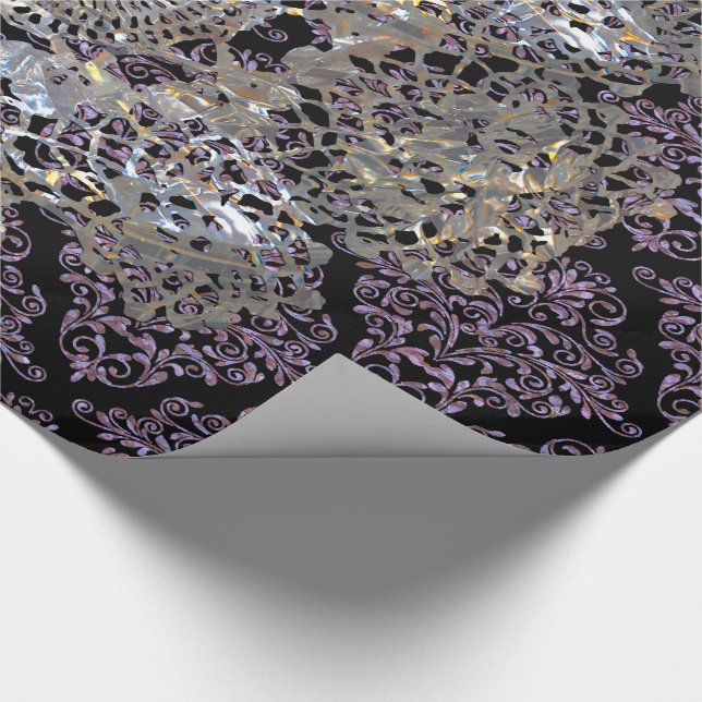 Papel De Regalo Vieja moda de Guay del damasco de Hollywood (Esquina)