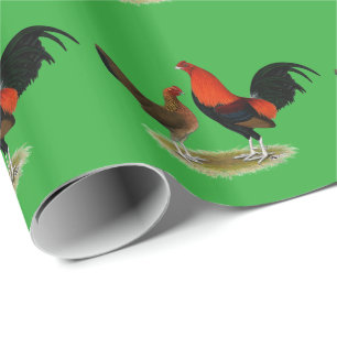 Papel De Regalo Viejo juego inglés Bantams: BB Red Pair
