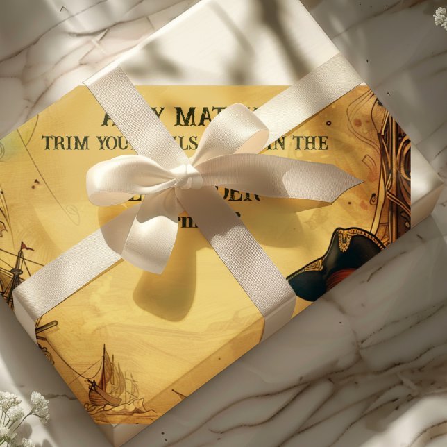 Papel De Regalo Viejo mapa del partido de cumpleaños del pirata Vi (Subido por el creador)