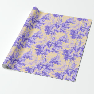 Papel De Regalo Viejo toile morado de alegría