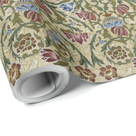 Papel De Regalo Viejo William Morris Pink Blue Brocade