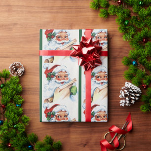 Papel De Regalo Viejo Wrappi Vintage de Santa Claus