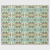 Viejos Toons Art Deco Giftwrap. Estilo de los años