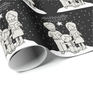 Papel De Regalo Villancicos de Navidad