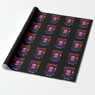 Papel De Regalo Villano Adorable Amante de los Libros con Matiz Mo