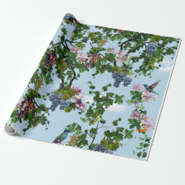 Papel De Regalo Viñas y flores de miel trepantes