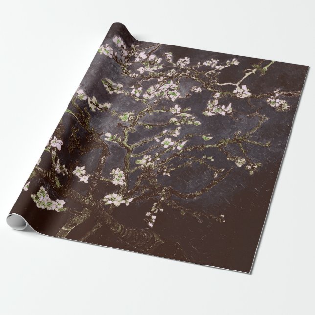 Papel De Regalo Vincent Van Gogh Almond Flores de chocolate (Desenrollado)
