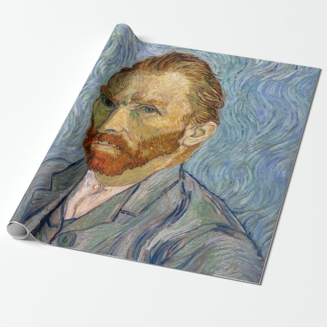 Papel De Regalo Vincent Van Gogh - Autorretrato (Desenrollado)