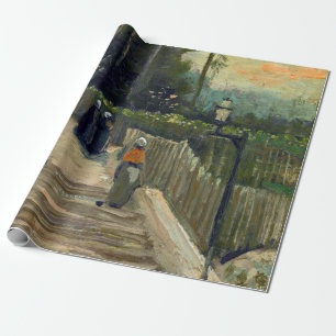 Papel De Regalo Vincent van Gogh - Camino inclinado en Montmartre