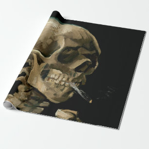 Papel De Regalo Vincent van Gogh - Cráneo con cigarrillo encendido