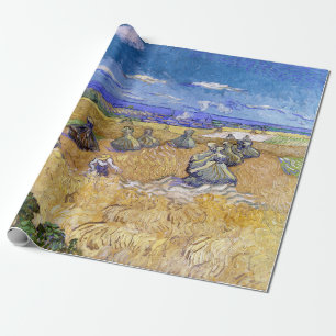 Papel De Regalo Vincent van Gogh - Cuestas de trigo con raperos