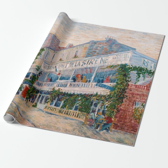 Papel De Regalo Vincent van Gogh - El restaurante de la Sirene (Desenrollado)