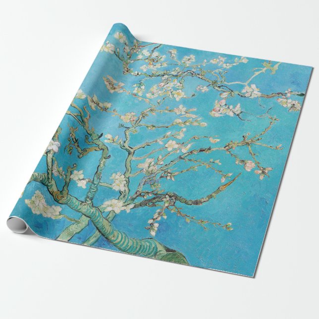 Papel De Regalo Vincent van Gogh - Flor de Almendro (Desenrollado)