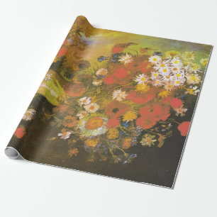 Papel De Regalo Vincent van Gogh Flores de prado y rosas
