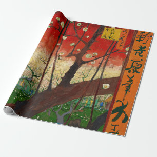 Papel De Regalo Vincent van Gogh - Huerta de ciruelos en flor