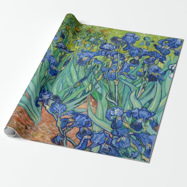 Papel De Regalo Vincent Van Gogh - Irises (Desenrollado)