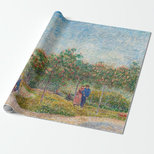 Papel De Regalo Vincent van Gogh - Jardín en Montmarte con enamora