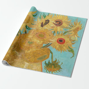 Papel De Regalo Vincent Van Gogh - Jarrón con doce girasoles