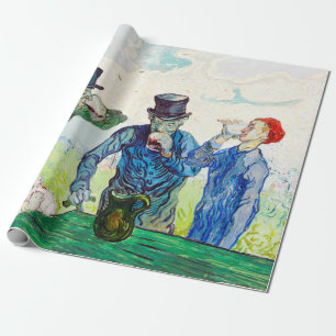Papel De Regalo Vincent Van Gogh Los Bebedores Arte Fino