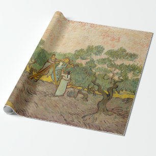 Papel De Regalo Vincent van Gogh - Mujeres recogiendo aceitunas
