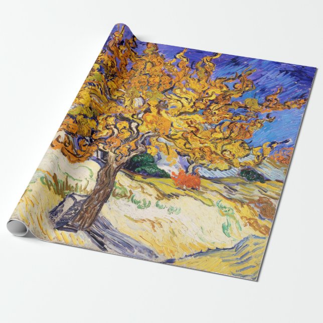 Papel De Regalo Vincent Van Gogh Mulberry Tree Bella Artes (Desenrollado)