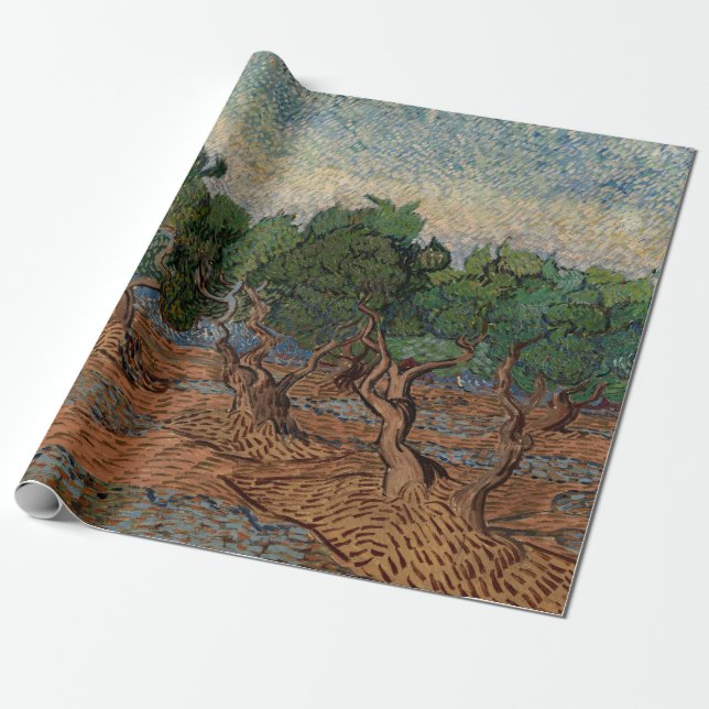 Papel De Regalo Vincent van Gogh - Olive Grove (Desenrollado)