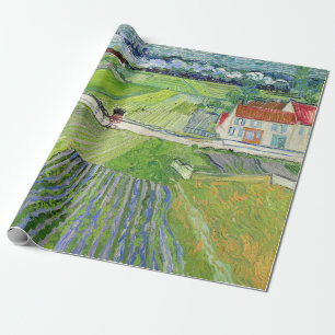 Papel De Regalo Vincent van Gogh - Paisaje con Carruaje y Tren