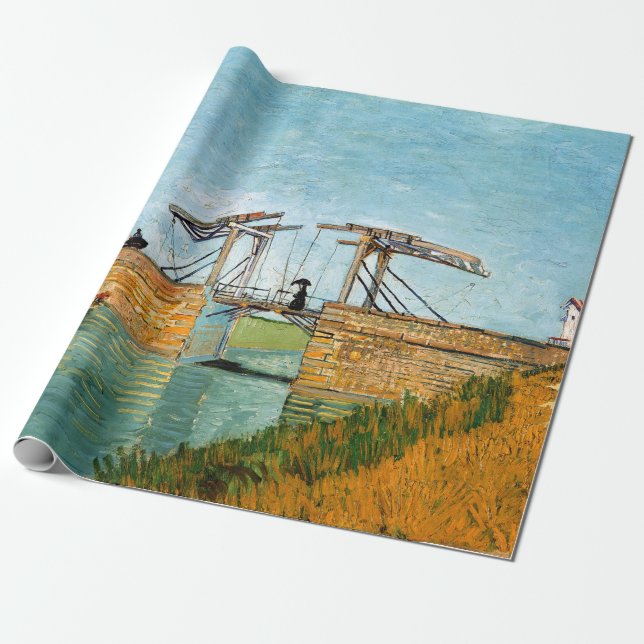 Papel De Regalo Vincent van Gogh - Puente Langlois en Arles #3 (Desenrollado)